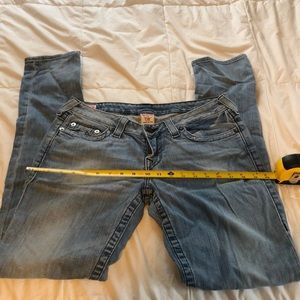 True religion low rise skinny 32
